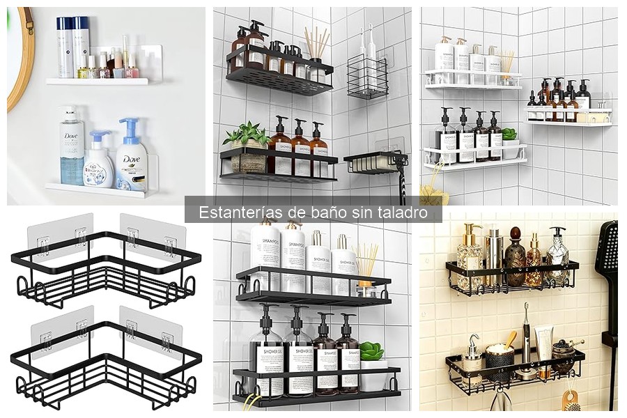 Ventajas y desventajas de estanterías de baño sin taladro