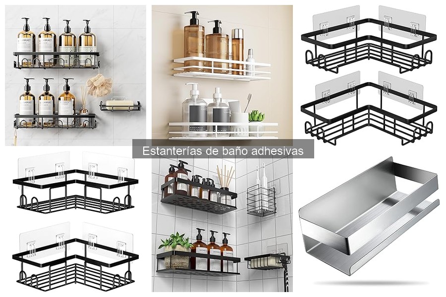 Ventajas y desventajas de las estanterías de baño adhesivas